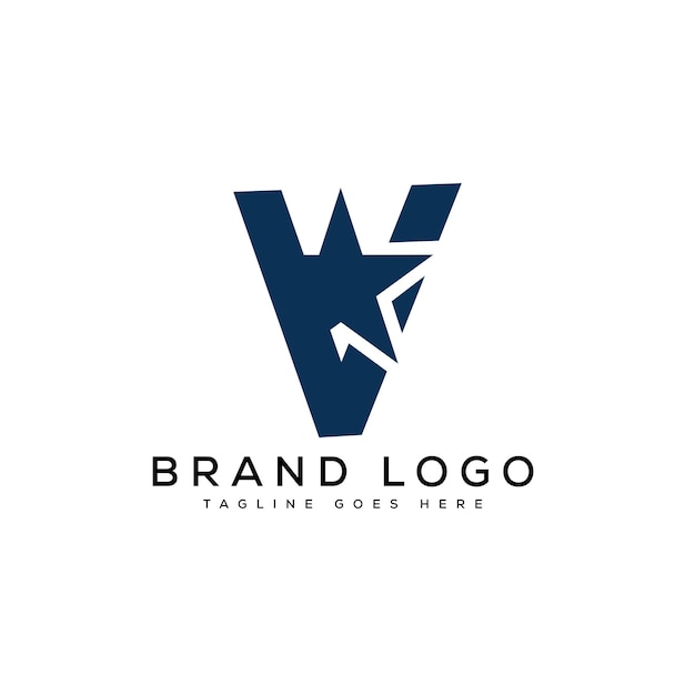 Logotipos vectoriales creativos con la letra V