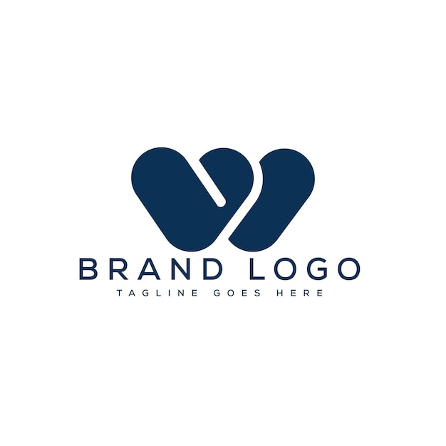Logotipos vectoriales creativos con la letra W
