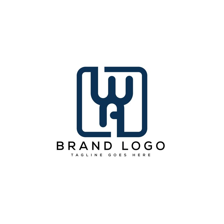 Vector logotipos vectoriales creativos con la letra wa