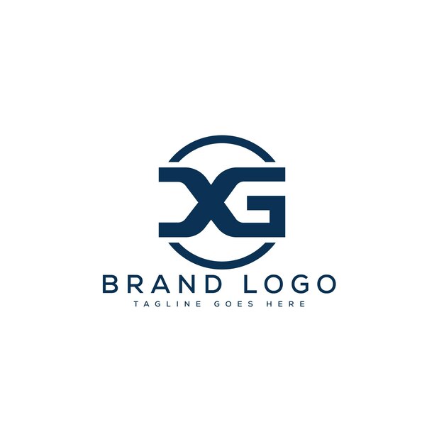 Logotipos vectoriales creativos con la letra XG