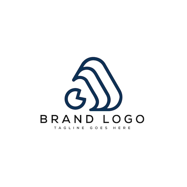 Logotipos vectoriales creativos con la letra A