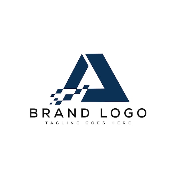 Logotipos vectoriales creativos con la letra A