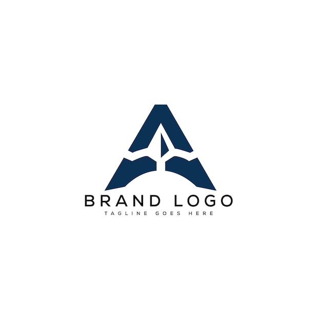 Logotipos vectoriales creativos con la letra A