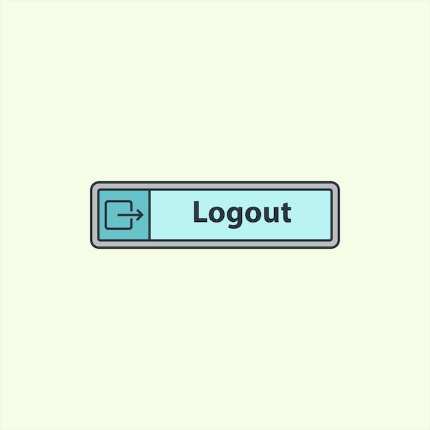 Logout icon icon related to design elements suitable for web site app user interfaceselement printable etc flat icon style simple vector design editable