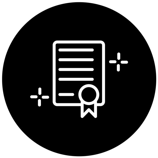 Logros de estudio de diseño vectorial Estilo de icono