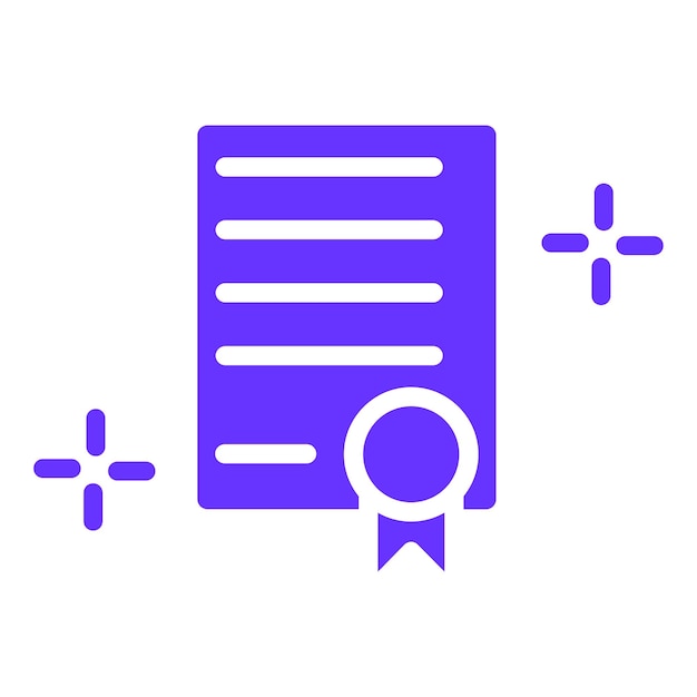 Logros de estudio de diseño vectorial Estilo de icono