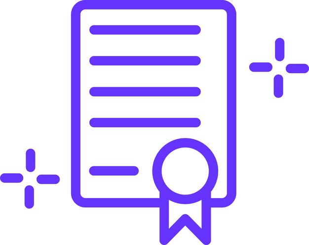 Logros de estudio de diseño vectorial Estilo de icono
