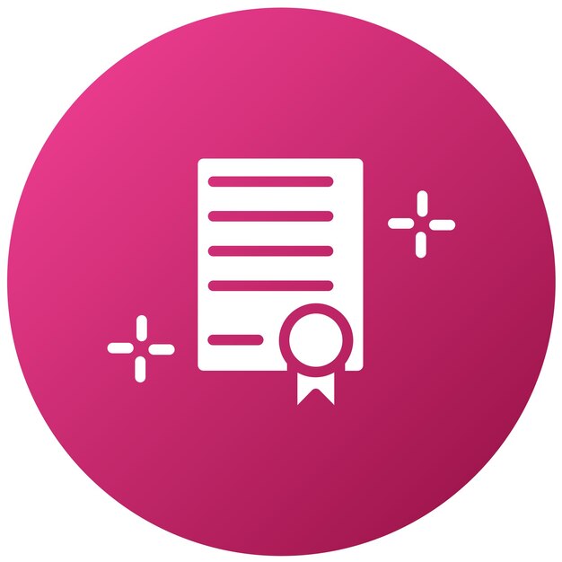 Logros de estudio de diseño vectorial Estilo de icono