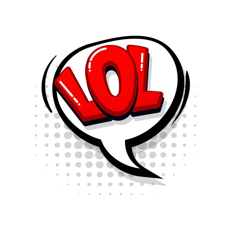 Vector lol comic rojo colección de texto efectos de sonido estilo pop art vector discurso de burbuja