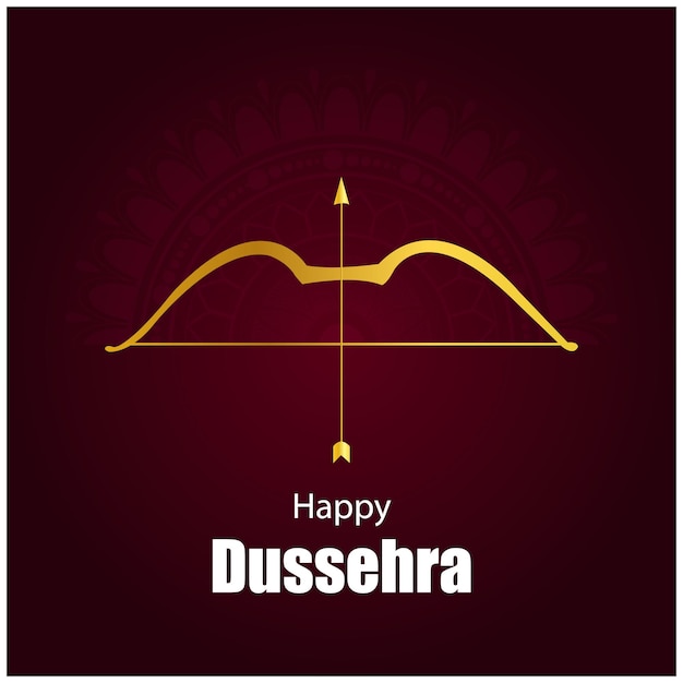 Lord Rama Happy Dussehra Navratri Festival Celebración India Fondo de vacaciones
