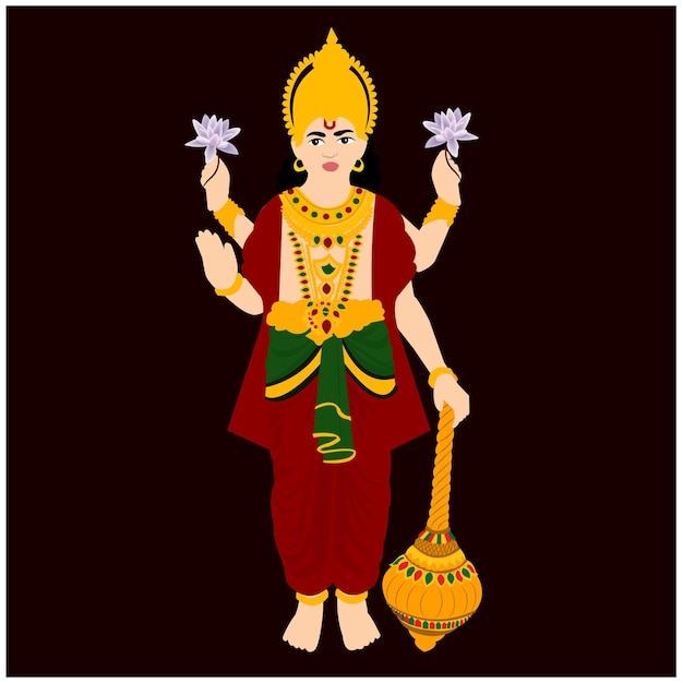 Lord Surya Dev Dios hindú indio Vector Ilustración