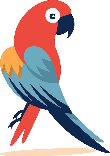 un loro colorido con plumas rojas, azules y amarillas