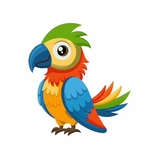 El loro es un pájaro feliz y amistoso