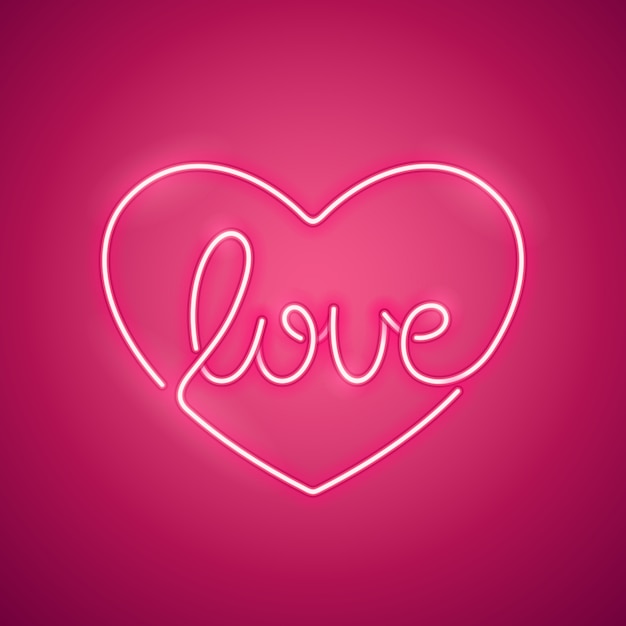 Love Neon Sign Pink