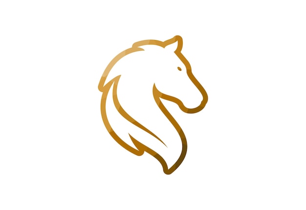 Low Poly y Creative Horse head logo diseño vector plantilla de diseño