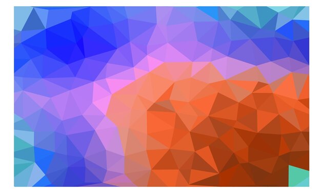 Lowpoly Fondo gráfico multicolor Ilustración poligonal Abstracto vectorial