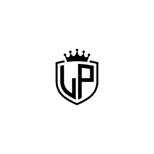 LP monograma logotipo diseño carta texto nombre símbolo monocromo logotipo alfabeto carácter simple logotipo