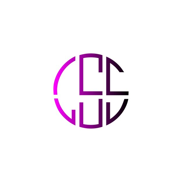 Lss creativo círculo inicial atemporal espacio negativo monograma diseño del logotipo