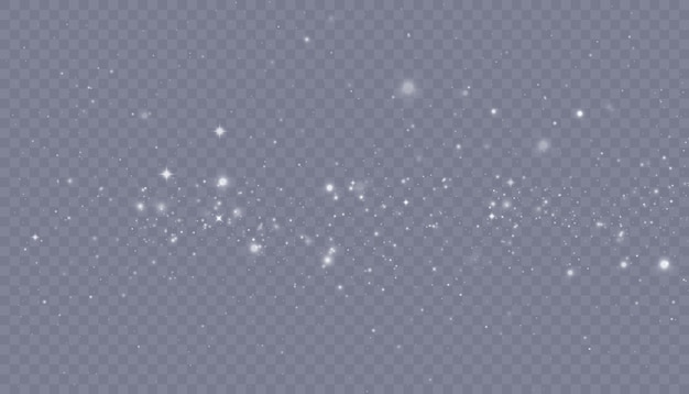 Luces bokeh abstractas aisladas sobre fondo transparente para ilustraciones de Navidad y Año Nuevo