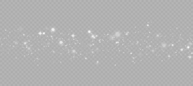 Luces bokeh abstractas aisladas sobre fondo transparente para ilustraciones de Navidad y Año Nuevo