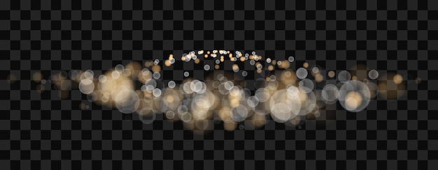 Luces brillantes borrosas efecto vector transparente ilustración fondo bokeh abstracto con efecto de profundidad de campo fácil de poner sobre cualquier foto