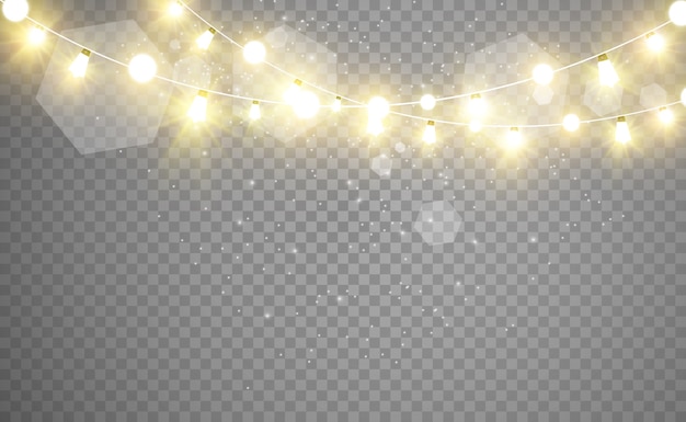 luces brillantes y hermosas, elementos de diseño. Luces brillantes
