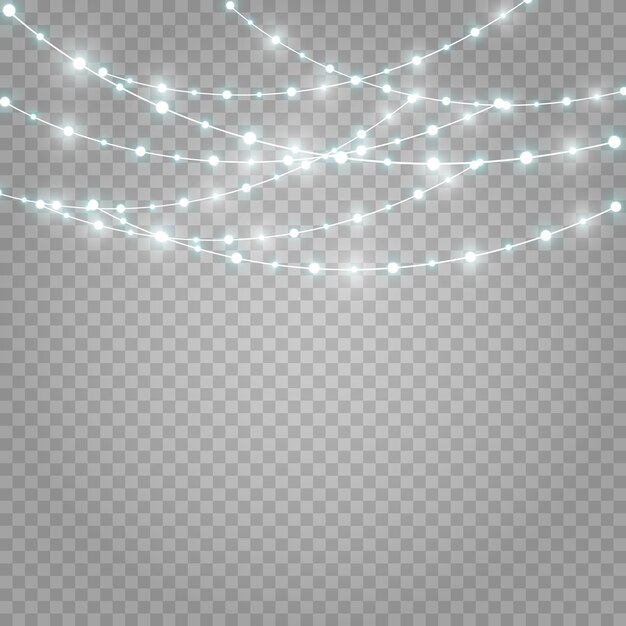 Luces brillantes para Navidad, decoraciones de guirnaldas