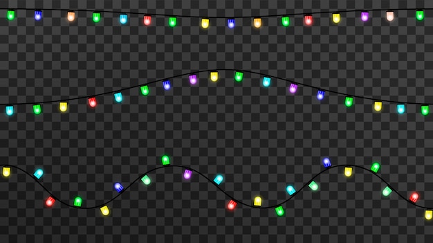 Luces brillantes para Navidad, decoraciones de guirnaldas