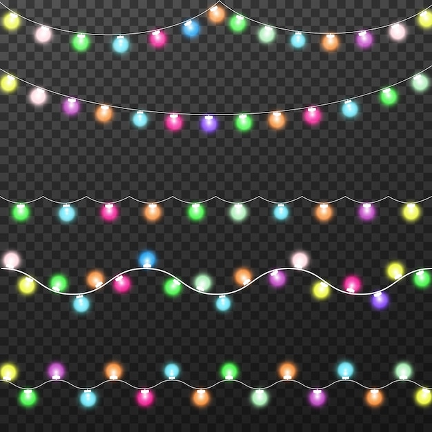 Luces brillantes para Navidad, decoraciones de guirnaldas