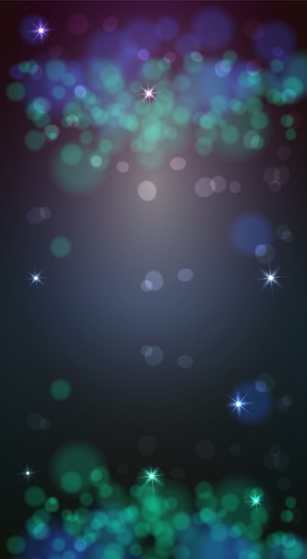 Luces desenfocadas del fondo del bokeh de la Navidad