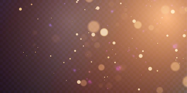 Las luces doradas de Bokeh