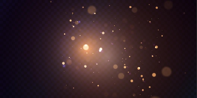 Las luces doradas de Bokeh