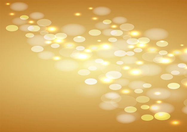 Las luces doradas brillan