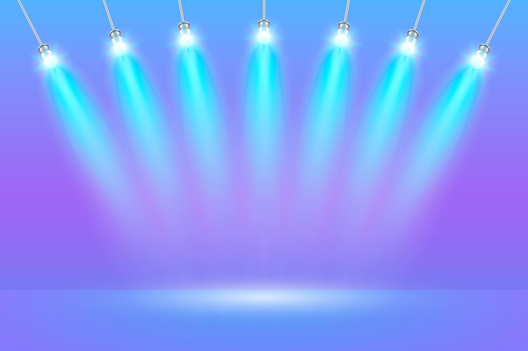 Vector luces de fondo de punto gradiente