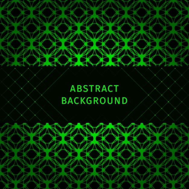 Luces de forma abstracta sobre fondo oscuro