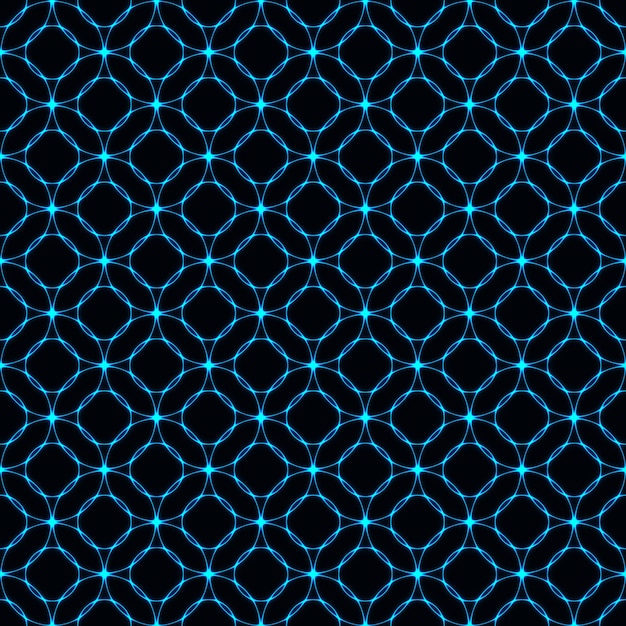 Luces de forma abstracta sobre fondo oscuro