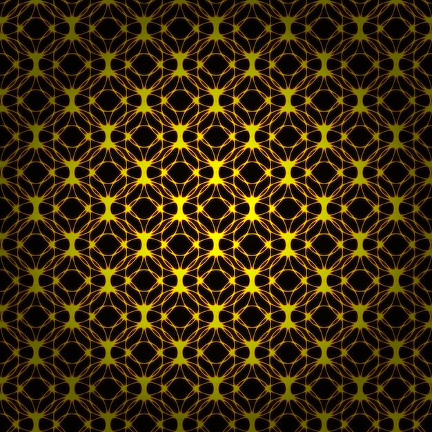 Luces de forma abstracta sobre fondo oscuro