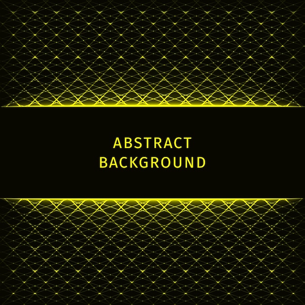 Luces de forma abstracta sobre fondo oscuro