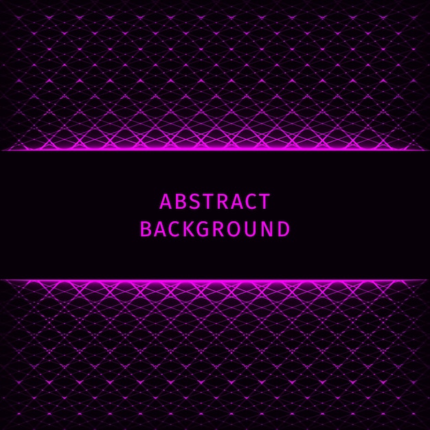 Luces de forma abstracta sobre fondo oscuro