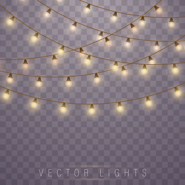 Luces de guirnalda de navidad