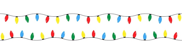 luces de navidad aisladas