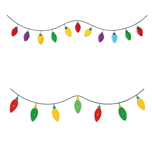 Luces de navidad, blanco, plano de fondo