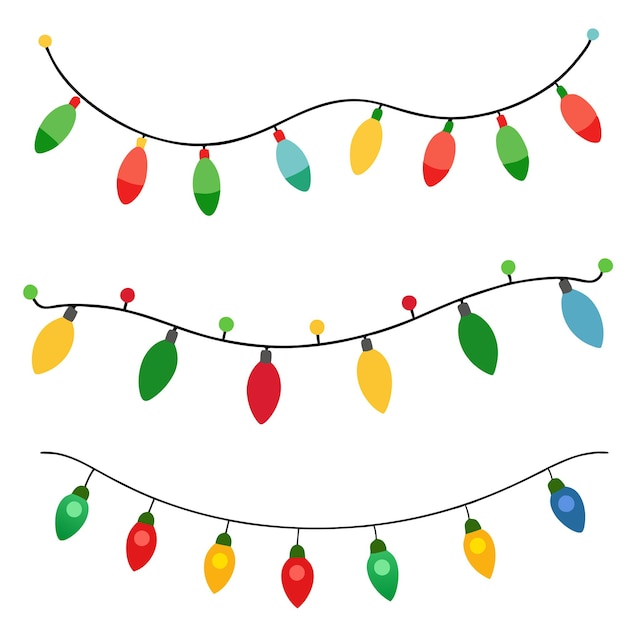 Luces de navidad, blanco, plano de fondo