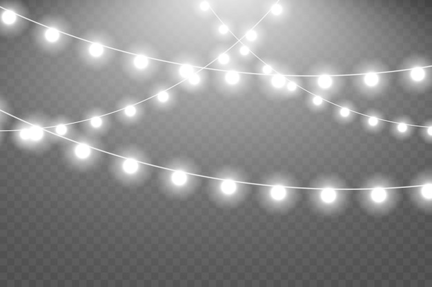 Las luces de Navidad brillantes