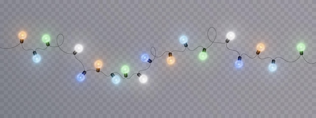 Luces de navidad coloridas