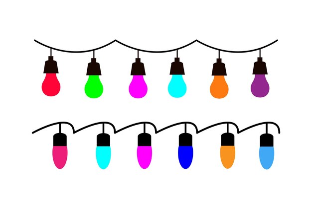 Luces de navidad coloridos