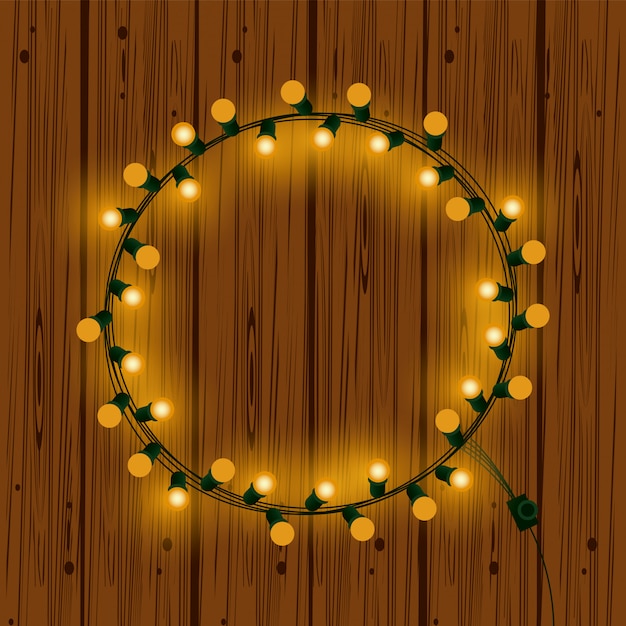 Vector luces de navidad para decoracion