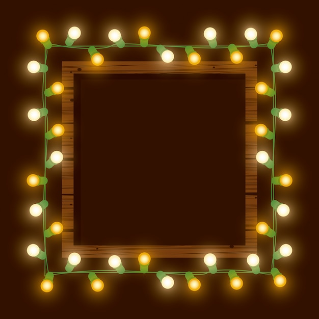 Vector luces de navidad para decoracion