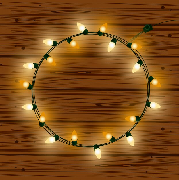 Vector luces de navidad para decoracion