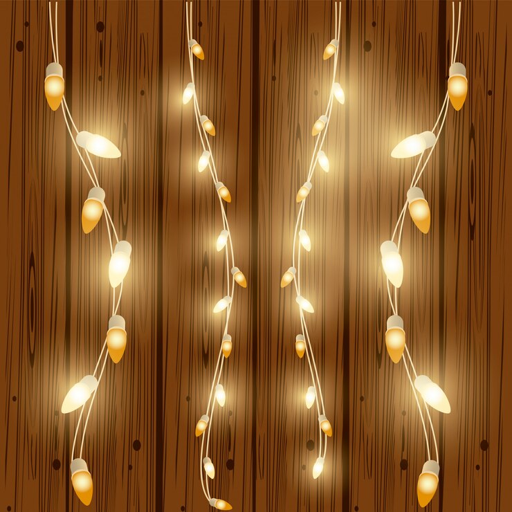 Vector luces de navidad para decoracion